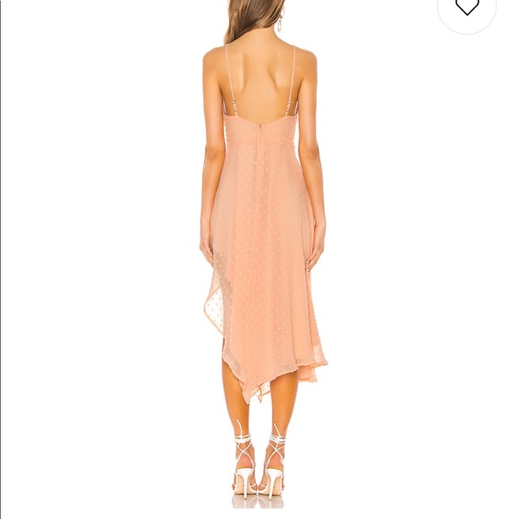 NBD Yvonne Midi Dress in Peach Nude - Picture 5 of 7